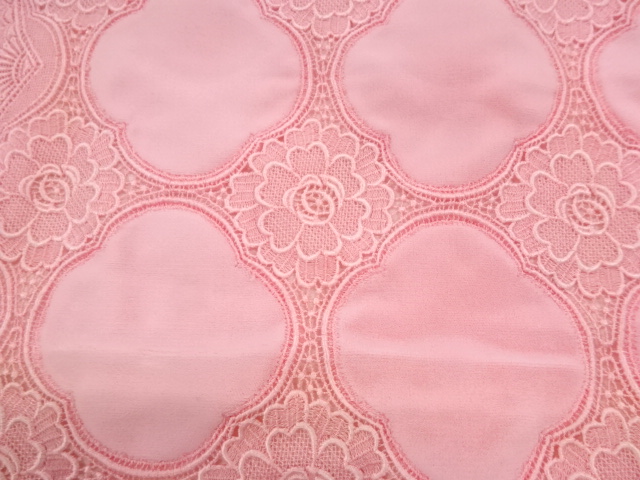  ビロードレース花模様ショール